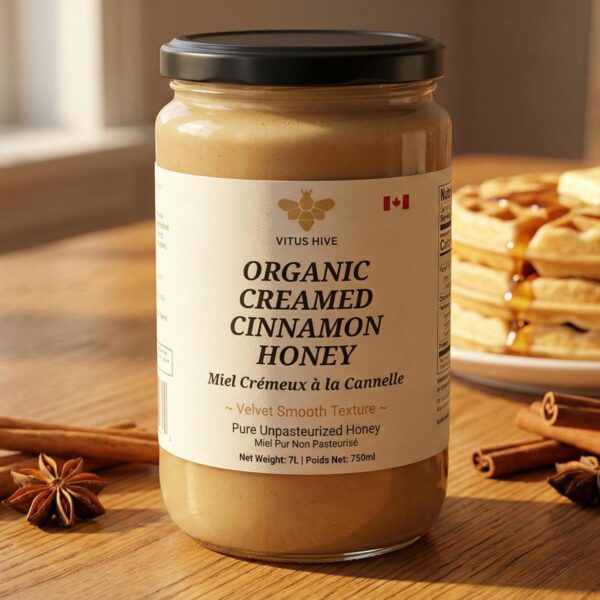 Organic Cinnamon Creamed Honey (1kg)