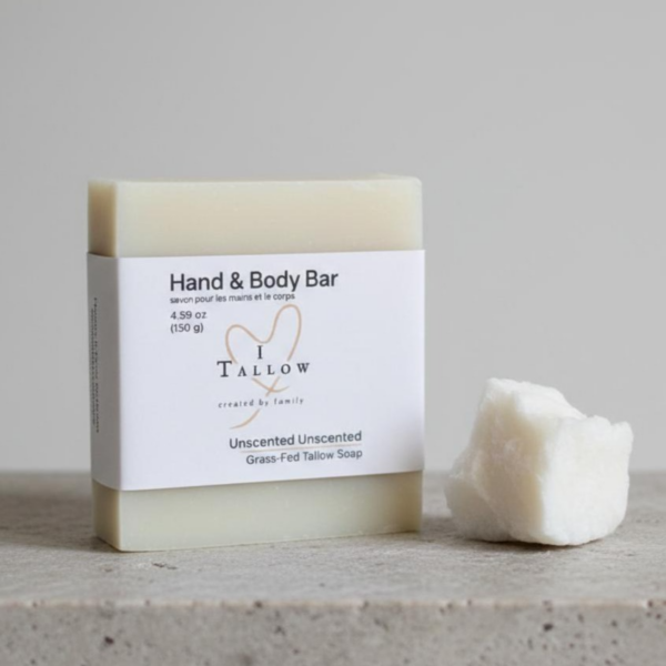 Hand & Body Soap - Straight Cut Square (Unscented) (130g)