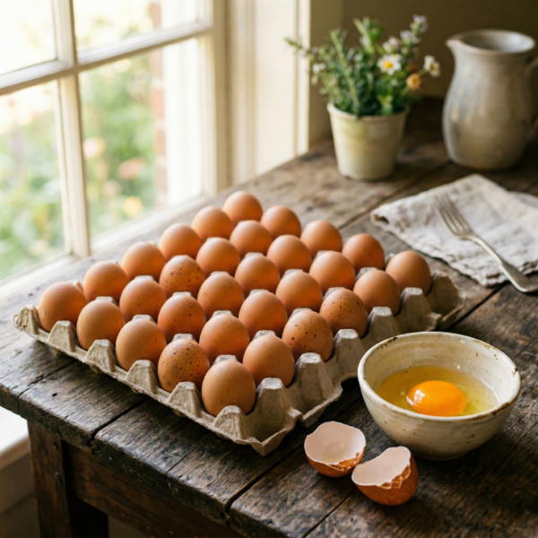 Farm-Fresh Medium Mixed Eggs (Flat)