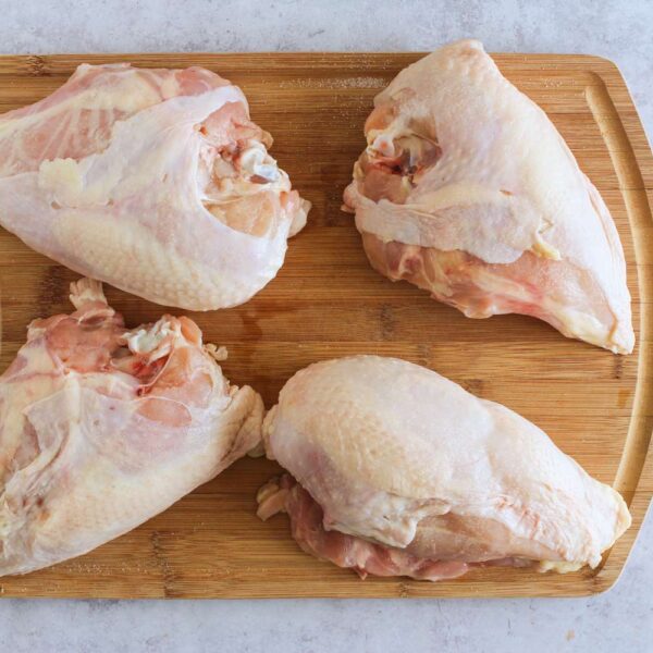 Bone-in Chicken Breasts 2/Bag (3 lbs / bag)