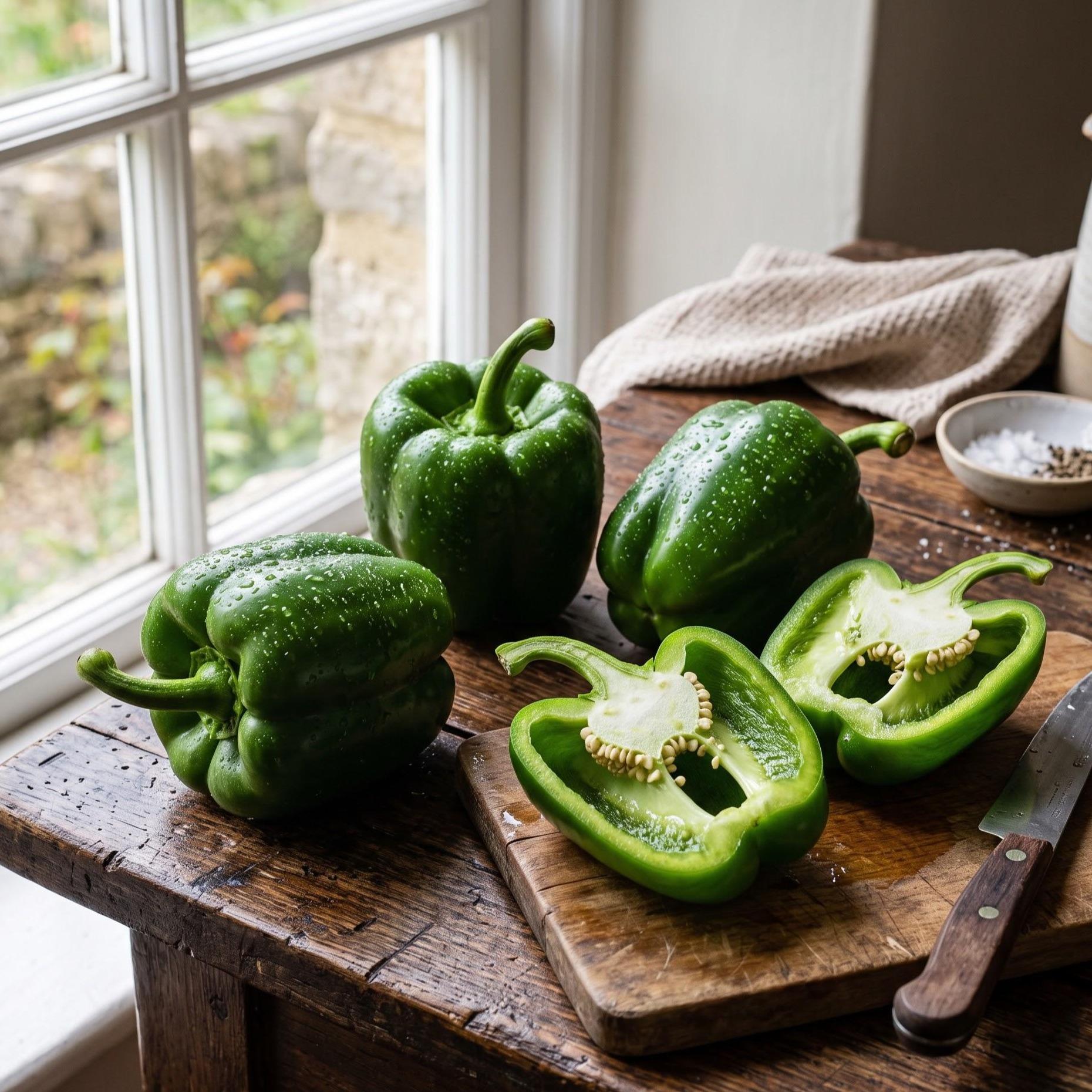 Crisp Colony-Grown Sweet Green Peppers (2/bag)